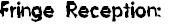 Fringe Reception: